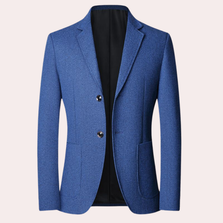 Formal retro plaid men's blazer