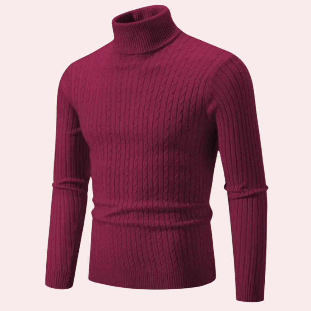 Comfortabele gebreide herensweater